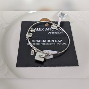 Alex and Ani Silver 2015 Graduation Cap Bracelet